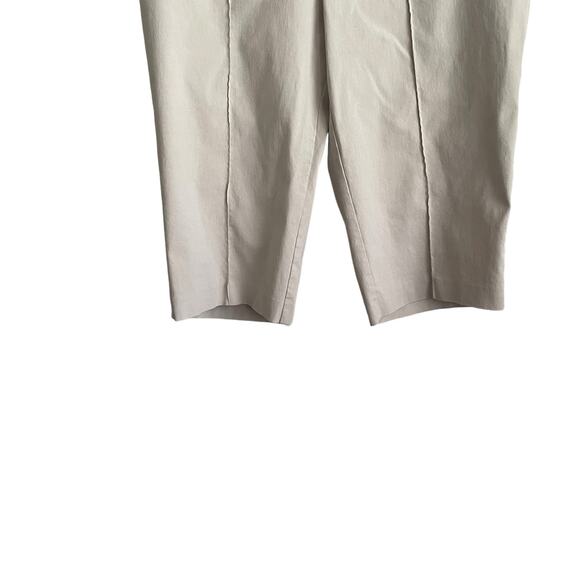 Style & Co Women Cropped Pants XL Beige Comfort Stretch Neutral Minimal Capris - Picture 4 of 6